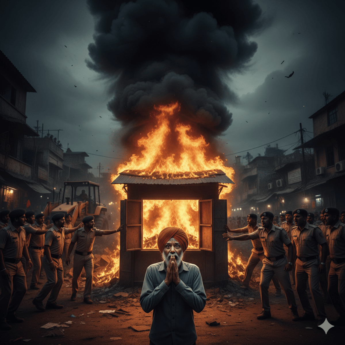 वाराणसी दाल मंडी बुलडोजर कार्रवाई