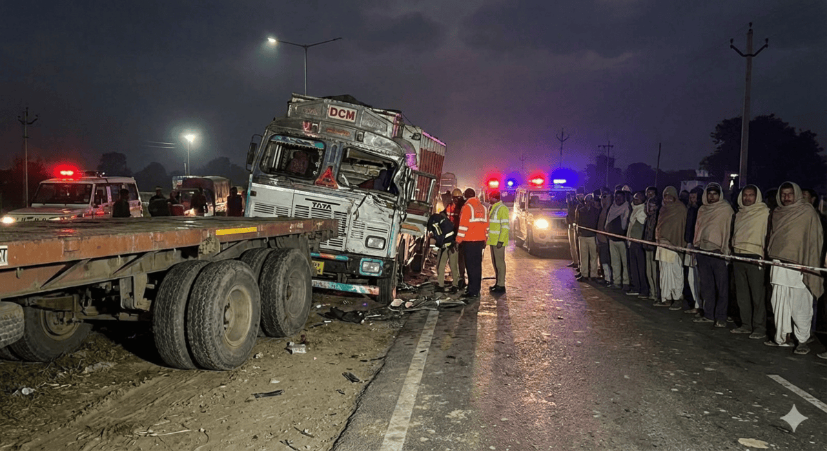 मऊ कोपागंज सड़क हादसा